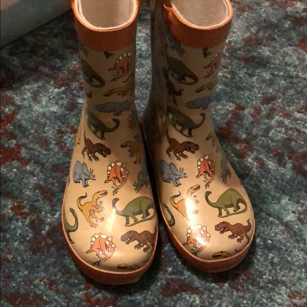 Kids dinosaur rainboots